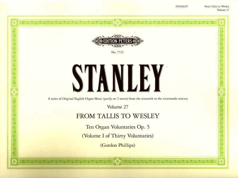 Stanley Organ Voluntaries Op 5